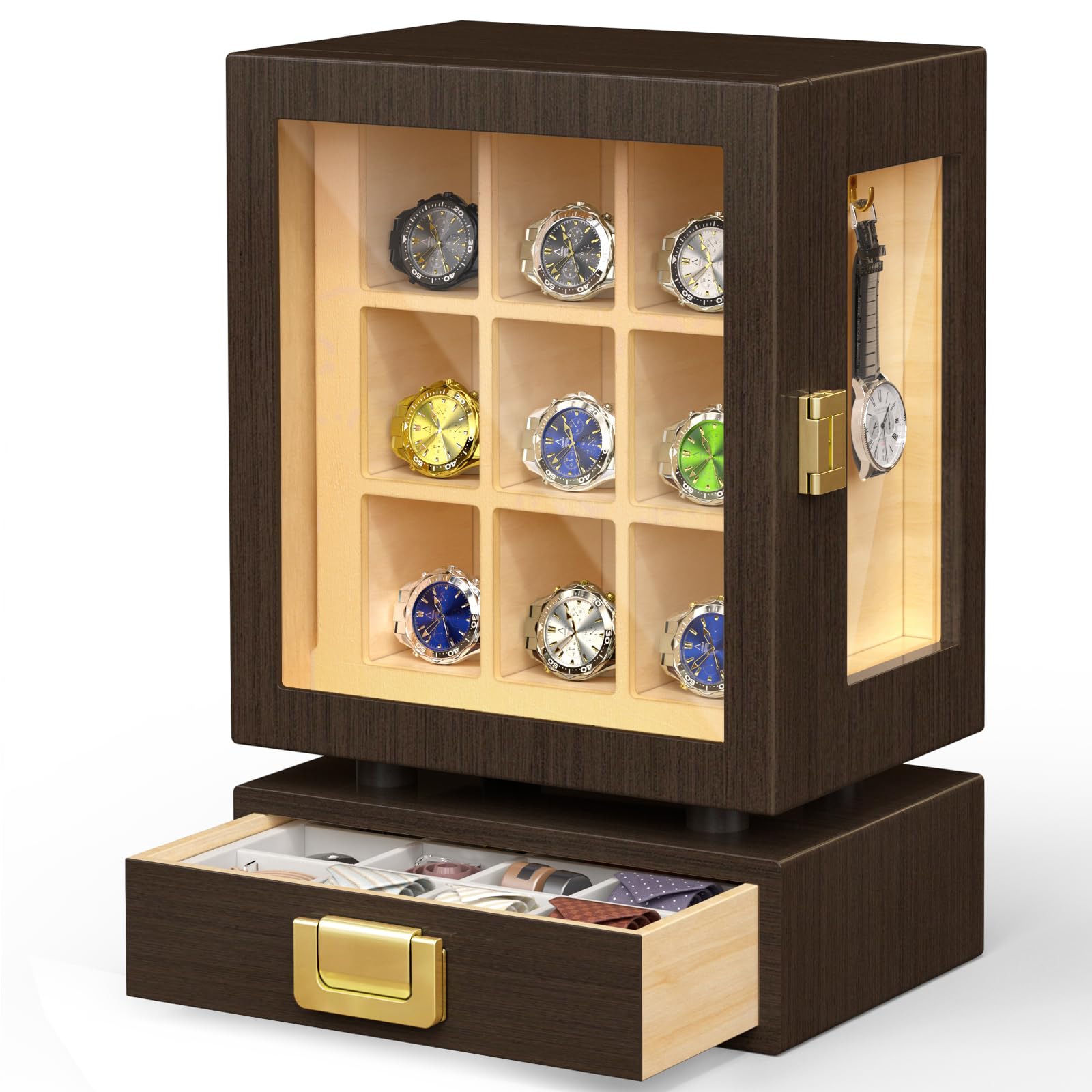 Custom Rectangle Wooden Watch  - Watch Display Box 评论和价格